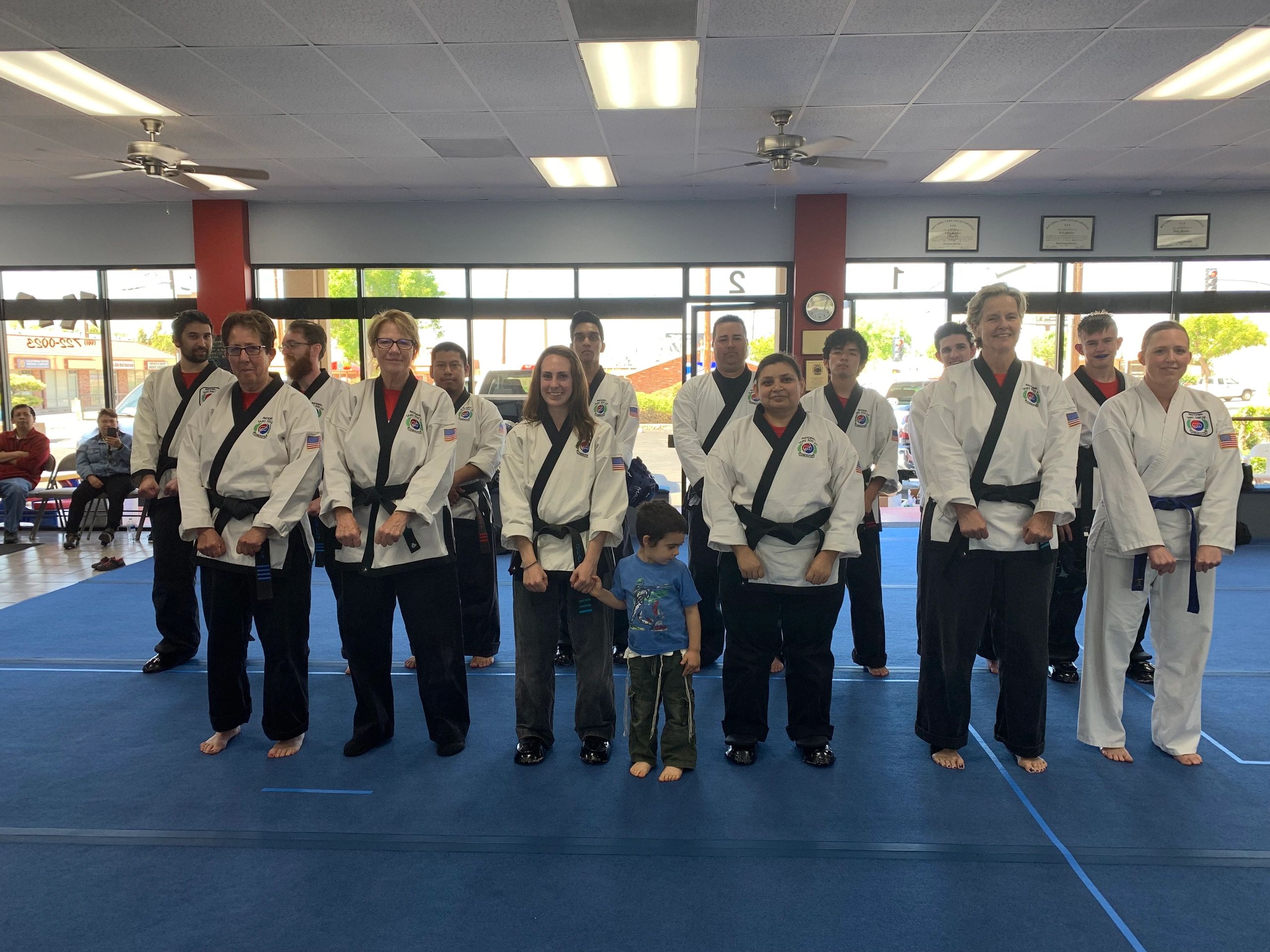 Group photo black belts